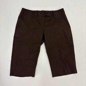 Venezia Multi Pocket Brown Bermuda Style Shorts